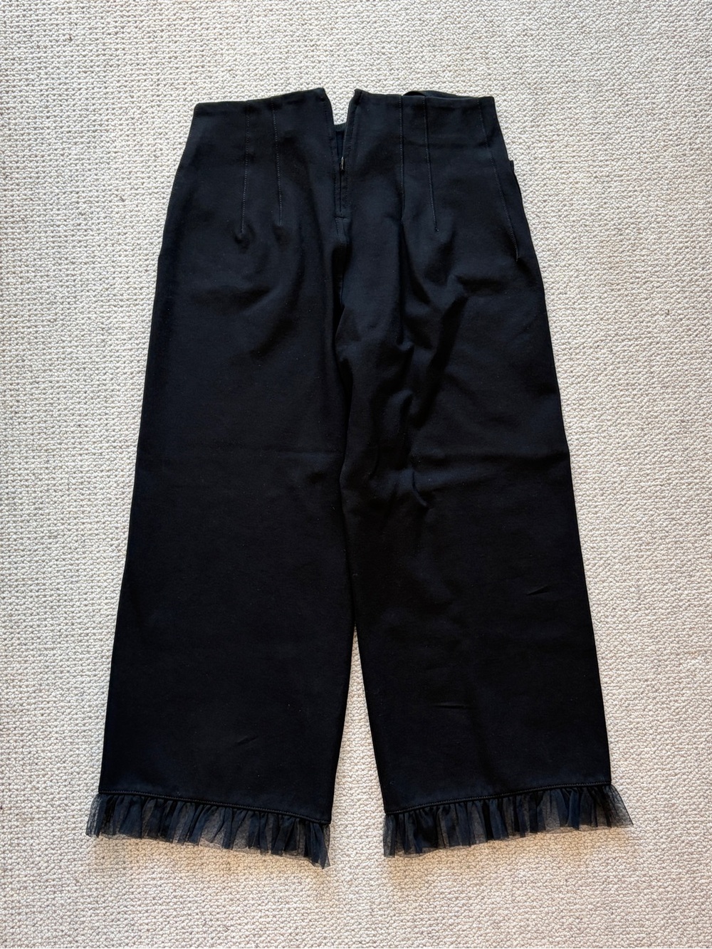 Maeve Anthropologie The Colette Tulle Ruffle Hem Pants Size 29
